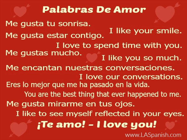 Amor love words