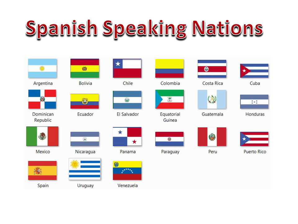 What Are All The Spanish Speaking Countries Flags - Printable Templates